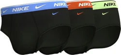 NIKE Underwear Slip BRIEF 3PK mit Logo-Elastikbund Schwarz/Hellblau