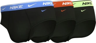 NIKE Underwear Slip BRIEF 3PK mit Logo-Elastikbund Schwarz/Hellblau NIKE Underwear Slip BRIEF 3PK mit Logo-Elastikbund Schwarz/Hellblau