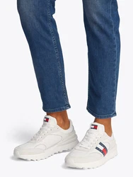 Tommy Jeans Sneaker Ess Technical Running Creme/Weiß