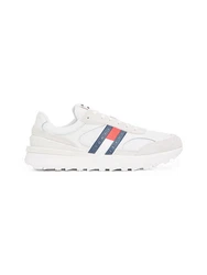 Tommy Jeans Sneaker Ess Technical Running Creme/Weiß