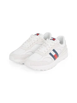 Tommy Jeans Sneaker Ess Technical Running Creme/Weiß