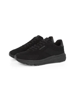 Tommy Hilfiger LIGHTWEIGHT RWB KNIT Keilsneaker Schwarz