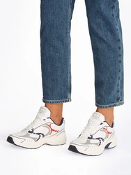 Tommy Jeans Sneaker 'ARCHIVE 25' Weiß/Hellblau/Creme/Dunkelblau/Blau/Rot