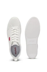 HUGO Sneaker Morrie Tenn napu mit Markendetails weiß