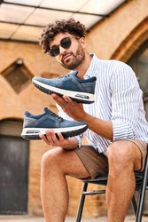 Rieker Slip-On Sneaker Dunkelblau/Hellblau/Blau