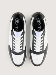 TOM TAILOR Sneaker Weiß/Creme/Beige/Schwarz