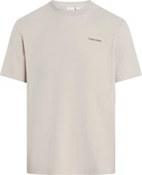 Calvin Klein T-Shirt Micro Logo Khaki/Braun/Beige/Grau