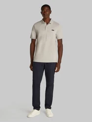 Calvin Klein Poloshirt STRETCH PIQUE TIPPING POLO Khaki/Beige/Braun