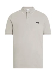 Calvin Klein Poloshirt STRETCH PIQUE TIPPING POLO Khaki/Beige/Braun
