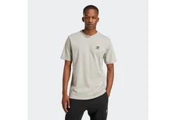 adidas Originals T-Shirt Trefoil Essentials Hellgrau/Khaki/Grau