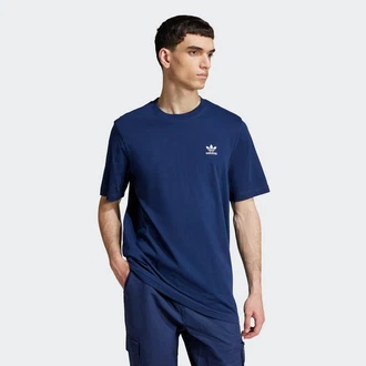 adidas Originals T-Shirt Trefoil Essentials Dunkelblau/Blau/Hellblau