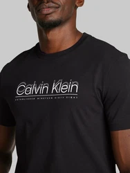 Calvin Klein T-Shirt CP-DOUBLE LOGO T-SHIRT Schwarz/Braun