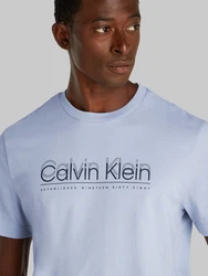 Calvin Klein T-Shirt CP-DOUBLE LOGO T-SHIRT Hellblau/Blau