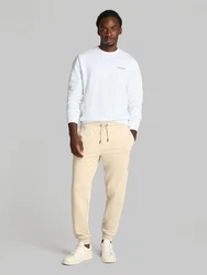 Calvin Klein CP-LINEAR BOX LOGO SWEATSHIRT Weiß/Creme/Hellblau/Grau