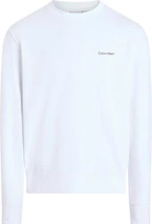 Calvin Klein CP-LINEAR BOX LOGO SWEATSHIRT Weiß/Creme/Hellblau/Grau
