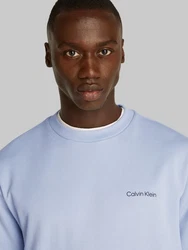 Calvin Klein CP-LINEAR BOX LOGO SWEATSHIRT Blau/Hellblau