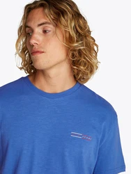 Tommy Jeans Kurzarmshirt TJM REG GRAPHIC SLUB TEE EXT Mit Rundhalsausschnitt Blau/Hellblau