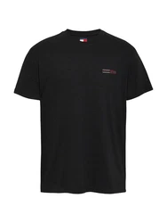 Tommy Jeans Kurzarmshirt TJM REG GRAPHIC SLUB TEE EXT Mit Rundhalsausschnitt Schwarz/Dunkelrot