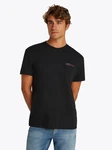 Tommy Jeans Kurzarmshirt TJM REG GRAPHIC SLUB TEE EXT Mit Rundhalsausschnitt Schwarz/Dunkelrot
