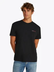 Tommy Jeans Kurzarmshirt TJM REG GRAPHIC SLUB TEE EXT Mit Rundhalsausschnitt Schwarz/Dunkelrot