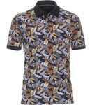 CASAMODA Shirt Blau/Dunkelblau/Gelb/Mischfarben