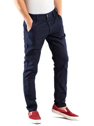 REELL Chinohose Superior Flex Chino Dunkelblau/Hellblau/Blau