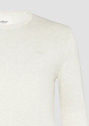 s.Oliver Strickpullover Dunkelrot/Khaki/Braun