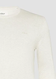 Strickpullover Strickpullover mit Logo-Stickerei Logo