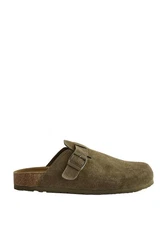 Next Hausschuhe Pantolette Dunkelgrün/Khaki
