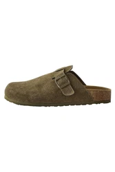 Next Hausschuhe Pantolette Dunkelgrün/Khaki