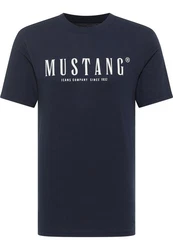 MUSTANG Kurzarmshirt Style Austin Dunkelblau