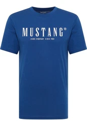 MUSTANG Kurzarmshirt Style Austin Blau/Dunkelblau