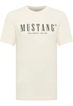 MUSTANG Kurzarmshirt Style Austin Beige/Khaki/Gelb/Creme/Weiß