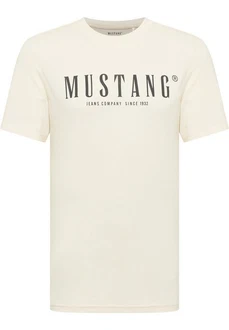 MUSTANG Kurzarmshirt Style Austin Beige/Khaki/Gelb/Creme/Weiß