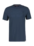 LERROS T-Shirt mit Brustprint Dunkelblau/Blau
