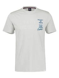 LERROS T-Shirt mit Brustprint Dunkelblau/Grau