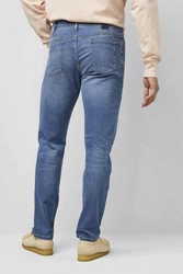 MEYER 5-Pocket Jeans M5 Slim Blau/Hellblau