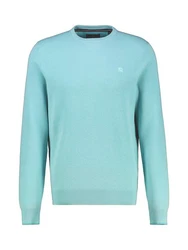 LERROS Strickpullover STRICK Türkis/Hellblau/Blau