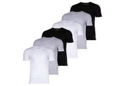 Lacoste T-Shirt Essentials Rundhals Schwarz/Weiß/Grau/Dunkelblau