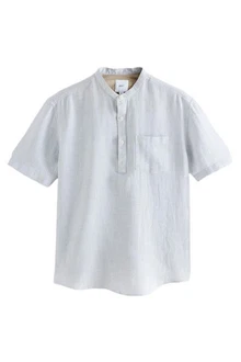 Next Kurzarmhemd Hellblau/Grau Next Kurzarmhemd Hellblau/Grau