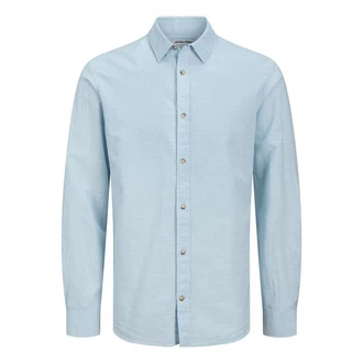 JACK & JONES Hemd 'JJESummer' Hellblau/Blau