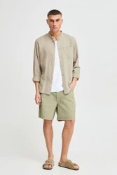 !Solid Langarmhemd SDALLAN CHINA SH Khaki/Beige