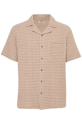 !Solid Kurzarmhemd SDORLANDO Beige/Braun