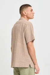 !Solid Kurzarmhemd SDORLANDO Beige/Braun