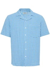 !Solid Kurzarmhemd SDORLANDO Blau/Hellblau