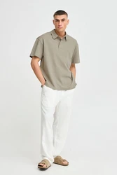 !Solid Poloshirt SDOSWALD Khaki/Beige/Dunkelgrün