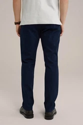 WE Fashion Chinohose Dunkelblau/Blau