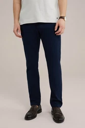 WE Fashion Chinohose Dunkelblau/Blau