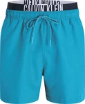 Calvin Klein Swimwear Badeshorts MEDIUM DOUBLE WB Blau/Türkis