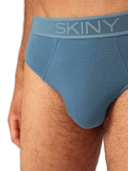 Skiny Slip Herren Brasil Slip Calmodal Hellblau/Grau